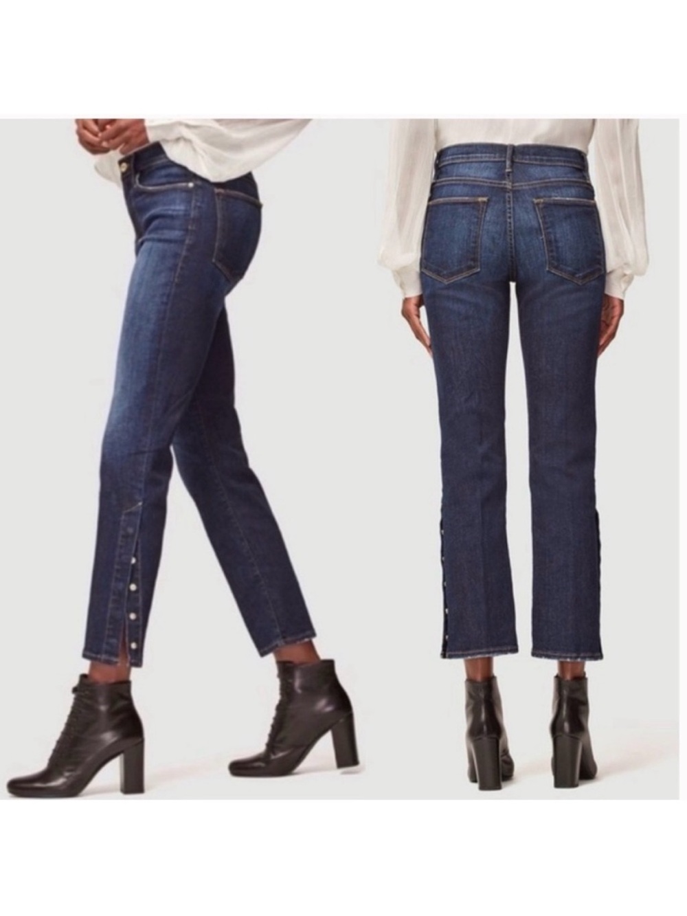 NWT Frame Le Straight Snap Away Ankle Mid Rise Jeans Size 29